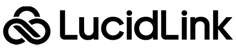 The LucidLink company logo in black text on a transparent background.