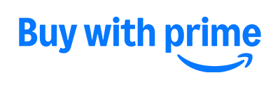 The 'Buy with Prime' logo in blue text, displayed on a transparent background.