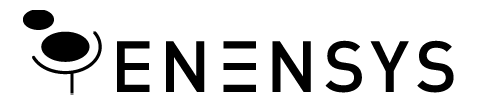 The Enensys company logo in black on a transparent background.