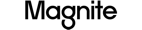 Magnite company logo in black and white.