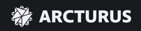 The ARCTURUS logo featuring a geometric star design and bold text on a dark background.