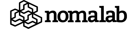 Nomalab company logo, black text on transparent background.