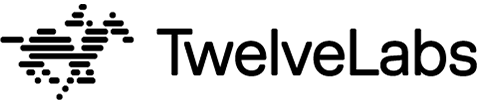 Twelve Labs logo in black text on a transparent background.