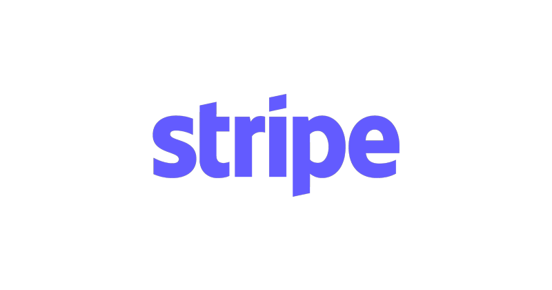 The Stripe company logo in purple, displayed on a white background, used for the NRF 2025 event.