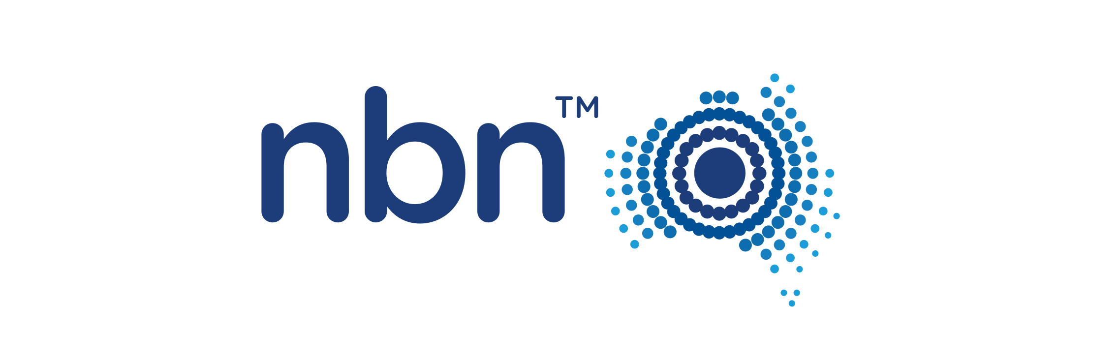 The NBN logo featuring the text "nbn™" in blue alongside a circular dot pattern forming the shape of Australia.