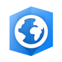 ArcGIS Pro application logo featuring a stylized white globe icon on a blue hexagonal background.
