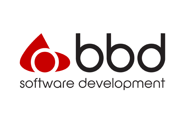 Logo for BBD Software Development, featuring a stylized red and black design with the text 'BBD Software Development'.
