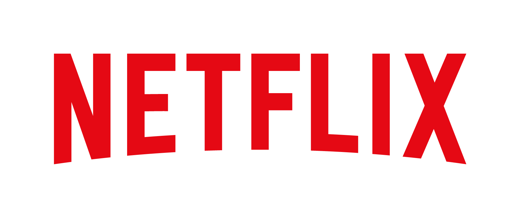 The Netflix logo in bold red text on a white background.