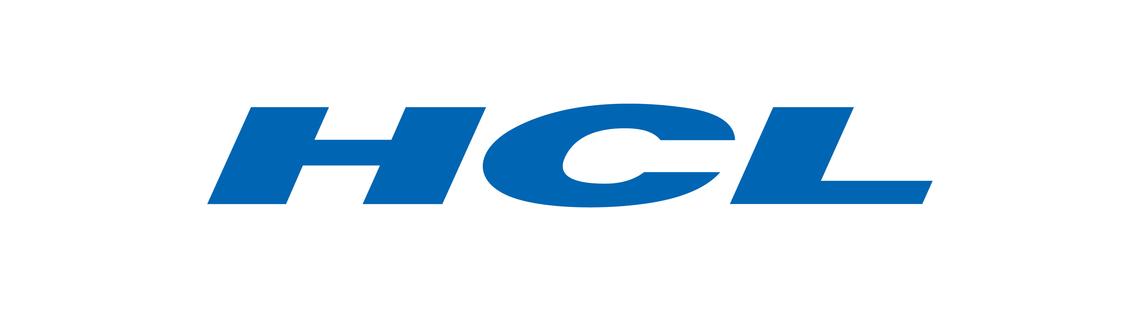 HCL blue logo on a transparent background
