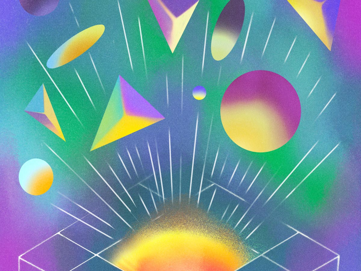an abstract image for AI models