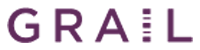 Grail logo with purple text on a transparent background