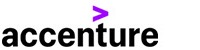 Accenture logo with a purple greater-than symbol above the company name in black text.