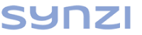 The Synzi logo in blue text on a transparent background.