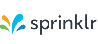 The Sprinklr logo featuring colorful splash elements next to the company name in lowercase letters.