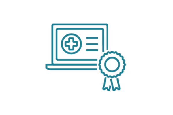 A teal icon of a shield with a check mark in the center, representing regulation, security, or compliance.