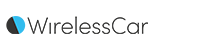 WirelessCar logo with black and blue text on a white background.