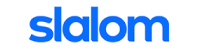 The Slalom company logo in blue text on a transparent background, sized 200x50 pixels.