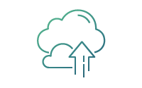 A vertical gradient transitioning from light green at the top to dark teal at the bottom.