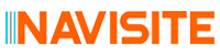 Navisite company logo in orange text on a transparent background.