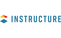 Logo of Instructure with colorful geometric shapes on the left.