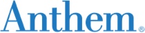 The Anthem Healthcare logo in blue text on a white background.