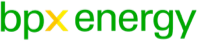 "bpx energy logo with green text and a yellow 'x'."