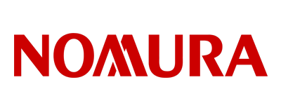 Nomura logo in red text on a transparent background