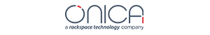 "Abstract logo with a dark blue rectangle and red triangular accents."