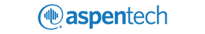 AspenTech blue logo in a rectangular layout on a white background.