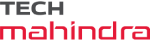 Logo of Tech Mahindra, displayed with black and red text.
