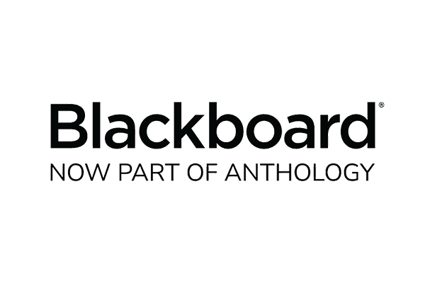 "Blackboard logo with text 'Now part of Anthology' below it."
