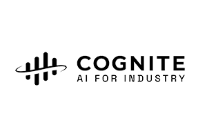 Logo of Cognite with the tagline "AI for Industry" and a stylized graph design.