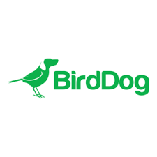 BirdDog logo featuring a stylized green bird and the word 'BirdDog' in green text.