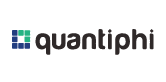 Quantiphi company logo featuring the word 'quantiphi' with a stylized blue and green icon on the left.