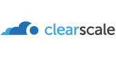 ClearScale company logo with a blue cloud graphic and the text 'clearscale' in blue and black.