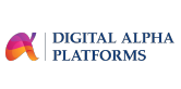 Logo of Digital Alpha Platforms, featuring a stylized, multicolored 'A' and the text 'DIGITAL ALPHA PLATFORMS'.