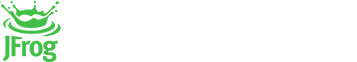 The JFrog logo in green, featuring a stylized frog crown above the text 'JFrog' on a white background.