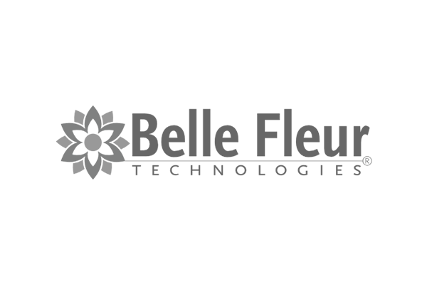 Logo of Belle Fleur Technologies featuring a stylized flower emblem and company name.