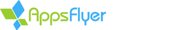 The AppsFlyer logo featuring geometric blue and green shapes on the left and the word 'AppsFlyer' in green and blue text on the right.