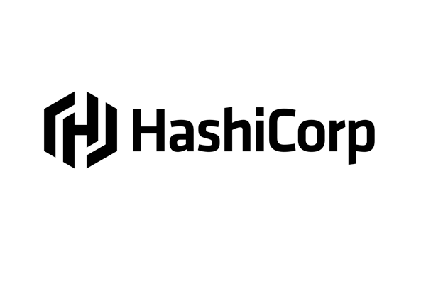 HashiCorp logo with black text and icon on a white background.