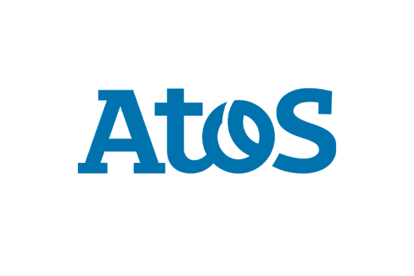 The logo of Atos, a global digital transformation and IT services company.