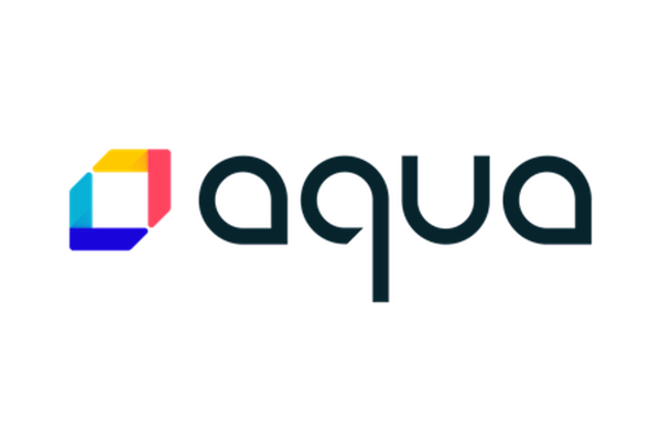 The Aqua Security company logo featuring a colorful geometric symbol and the word 'aqua' in stylized text.