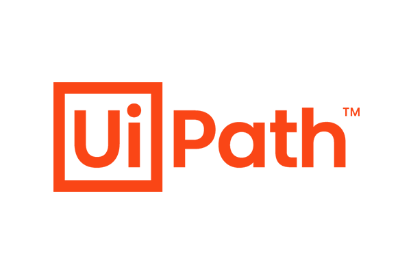 UiPath logo in orange on a white background.