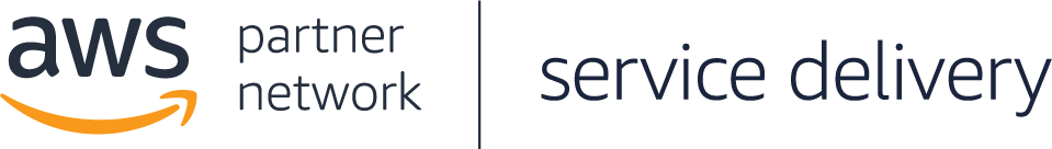 AWS Partner Network Service Delivery logo featuring the AWS logo and the text 'partner network service delivery'.