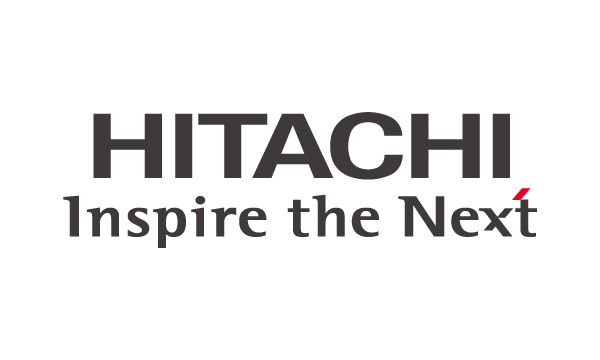 Hitachi Inspire the Next logo with bold black text on a white background.