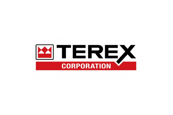 The logo of Terex Corporation, featuring the company name in bold black letters with a red bar underneath containing the word 'Corporation' in white letters.