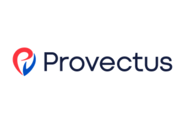 Provectus company logo with red and blue icon and Provectus text