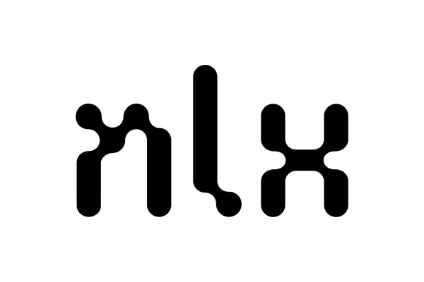 NLX logo in black on a white background