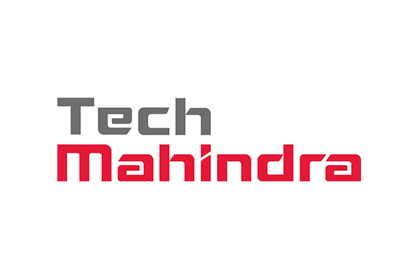 Tech Mahindra logo with "Tech" in gray and "Mahindra" in red on a white background.