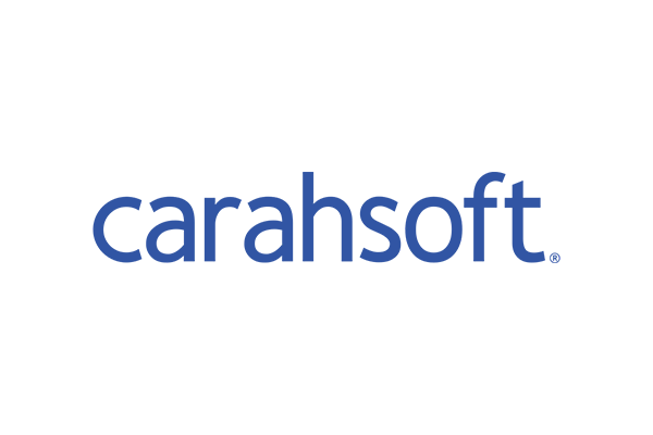 The Carahsoft company logo with blue text on a transparent background.